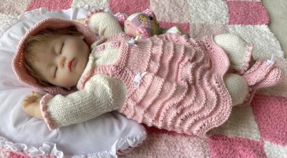 Abigail baby doll clothes knitting pattern 19080