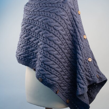 Ladies Versatile Wrap in Deramores Studio Aran Acrylic - Downloadable PDF