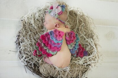 Newborn Bird with Hat/Tieback Options