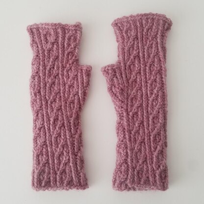 Plume Fingerless Gloves