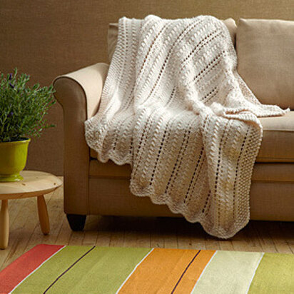 Lacy Throw in Lion Brand Wool-Ease Thick & Quick - L0216AD