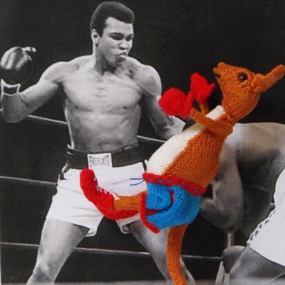 BOBBY THE BOXING KANGAROO TOY KNITTING PATTERN - knitting pattern