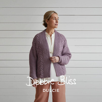 Debbie Bliss Lace & Garter Stitch Cardigan PDF