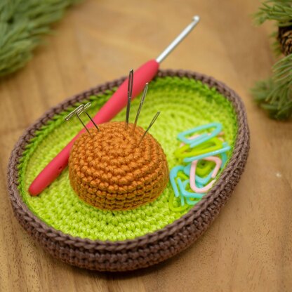 Avocado Tray and Pin Cushion