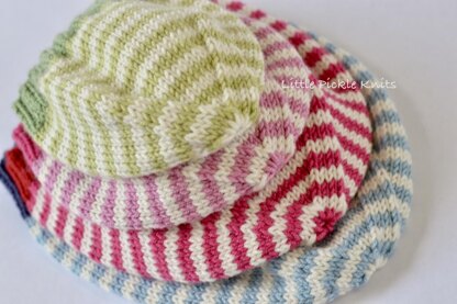 Simple Stripe Rib Hat