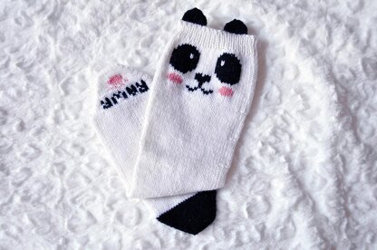 Check Meowt! Cat, Owl, and Panda Knee High Socks