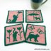 Cats in Spring Coasters