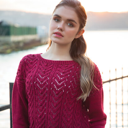 Jody Long Leah Sweater Knitting Pattern Leaflet