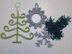 Ornaments: Christmas Tree, Wreath, Snowflake