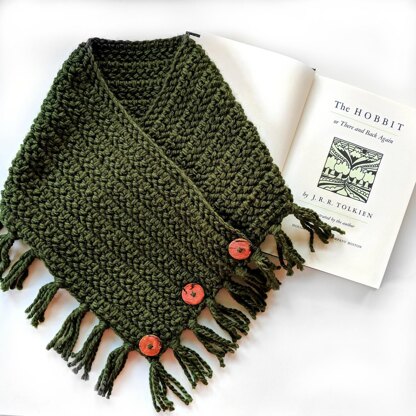 There & Back Again Button Cowl