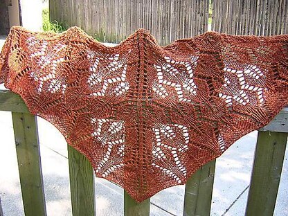 Flourish: A Knitted Triangle Shawl