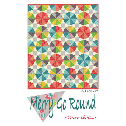 Moda Fabrics Merry Go Round Quilt - Downloadable PDF