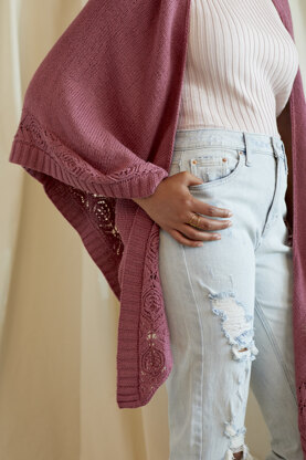 Women's Shawl Perennial in Universal Yarn Wool Pop - Downloadable PDF