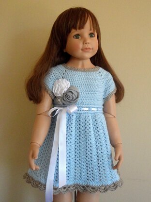 Crochet PATTERN Girl Dress 1 - 6 years old