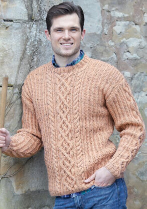 Sweaters in Hayfield Bonus Aran Tweed with Wool - 7139 - Downloadable PDF