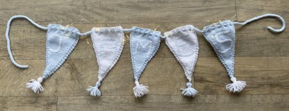 Personalised Interchangeable Bunting Knitting Pattern