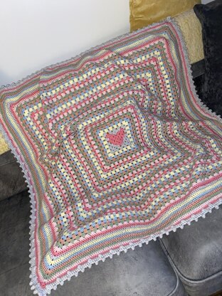 Sweetheart Granny Blanket