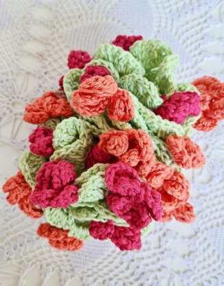 A Basket of Flower Coasters