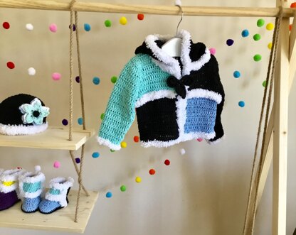 Baby Cardigan Set Pattern No. 406