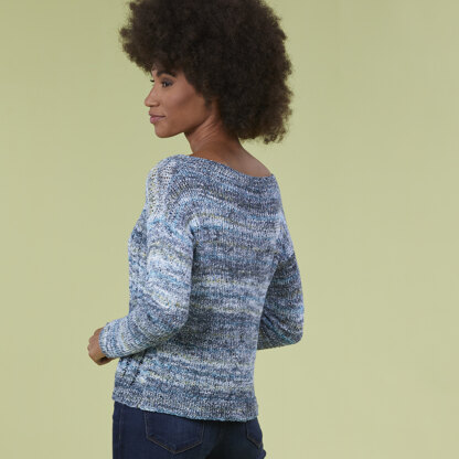 Northport Pullover - Knitting Pattern for Women in Tahki Yarns Osprey by Tahki Yarns