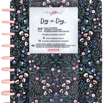 American Crafts Maggie Holmes Day-To-Day Undated 12 Month Planner 7.5"X9.5" - English Garden