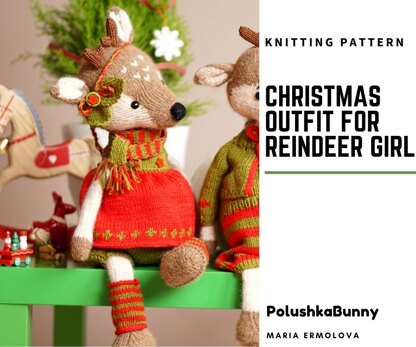 Christmas Reindeer  Girl Outfit