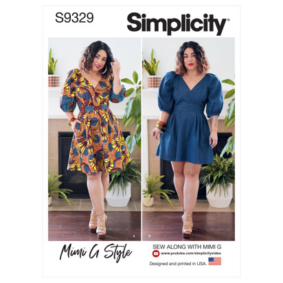 Simplicity Misses' Dress in Two Lengths S9329 - Sewing Pattern