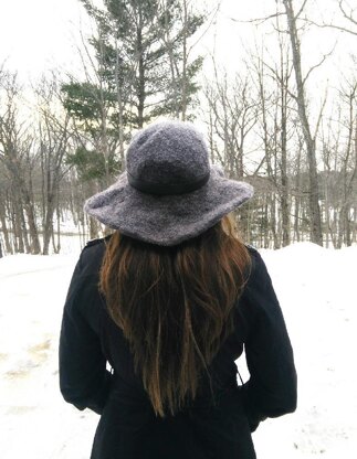 Felted Snow Hat