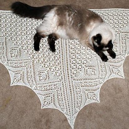 Shetland Border Shawl - knitting pattern