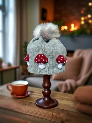 Mushroom Beanie Winter Hat