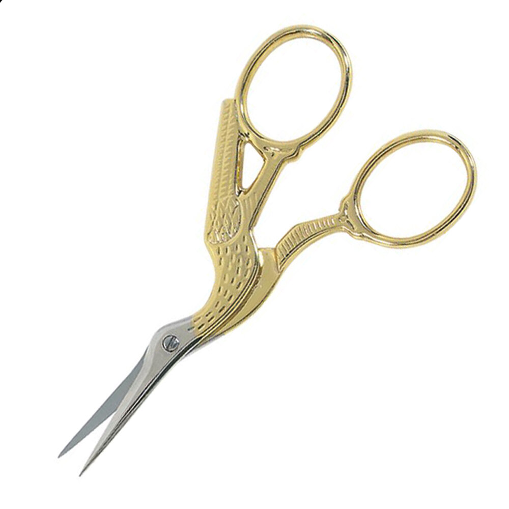 Gingher Gold Stork Embroidery Scissors — Material Goods