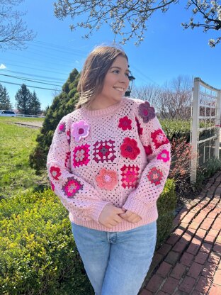 Blooming Lovely 2-in-1 Sweater and Cardi