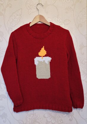 Intarsia - Candle Chart - Adults Sweater