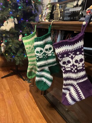 Skull Christmas Stocking