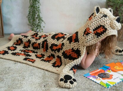 Hooded Leopard Blanket