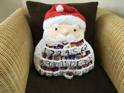 Snowman and Santa Advent Cushions #4