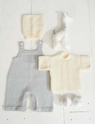T - shirt, Dungarees and Hat in Stylecraft Bambino DK - 9498 - Downloadable PDF