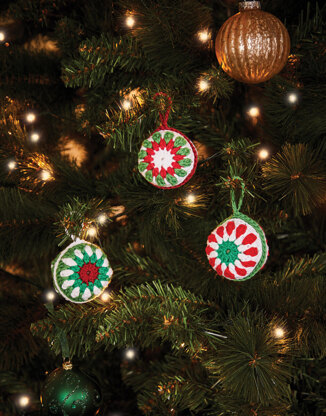 Christmas Crochet Baubles in Sirdar Happy Cotton - 575 - Downloadable PDF