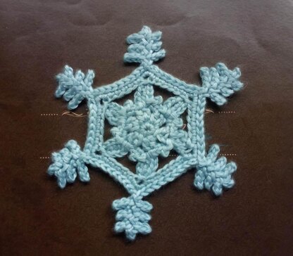 Eternal Snowflake Applique Crochet Pattern