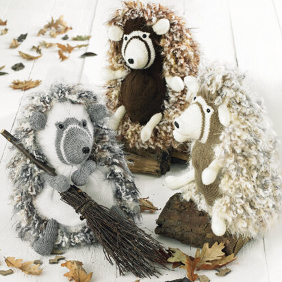 Hedgehog Soft Toy in Sirdar Wild & Hayfield Bonus DK - 2489 - Downloadable PDF