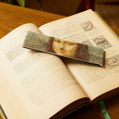 DMC Mona Lisa Bookmark Cross Stitch Kit - 5 × 17 cm