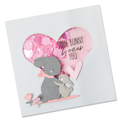 Sizzix  Framelits Die Set with Stamps Bunny Love by Olivia Rose