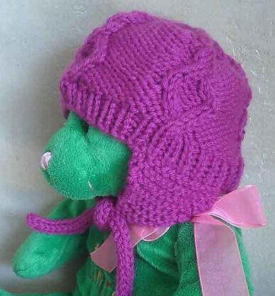 #88 Diamond Cabled Baby Hat