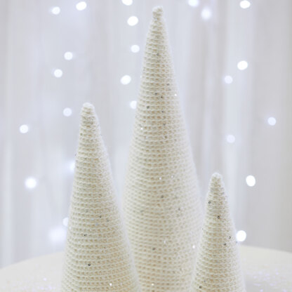 1176C White Pines (Crochet) - Decorations Crochet Pattern for Christmas in Valley Yarns Northampton