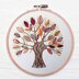 Stitch Fun with Leaves Hand Embroidery Pattern