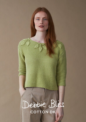 Chelsea Sweater - Knitting Pattern For Women in Debbie Bliss Cotton DK