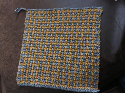 Pot Holder - Free Knitting Pattern for the Home in Paintbox Yarns Recycled Cotton Worsted - Downloadable PDF