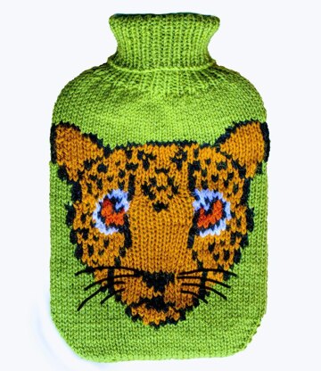 Cute Hot Water Bottle Covers to Knit - bee leopard penguin golf tortoise robot