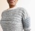 Winter Frost Cropped Crochet Sweater