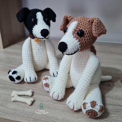 Jeremy the Jack Russell - US Terminology - Amigurumi